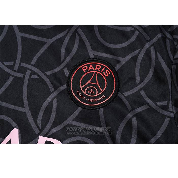 Fato de Treino Paris Saint-Germain Jordan Manga Curta 2024-2025 Preto - Calcas Curta